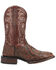 Image #2 - Dan Post Men's Dillinger Full Quill Ostrich Western Boots - Broad Square Toe, Brown, hi-res