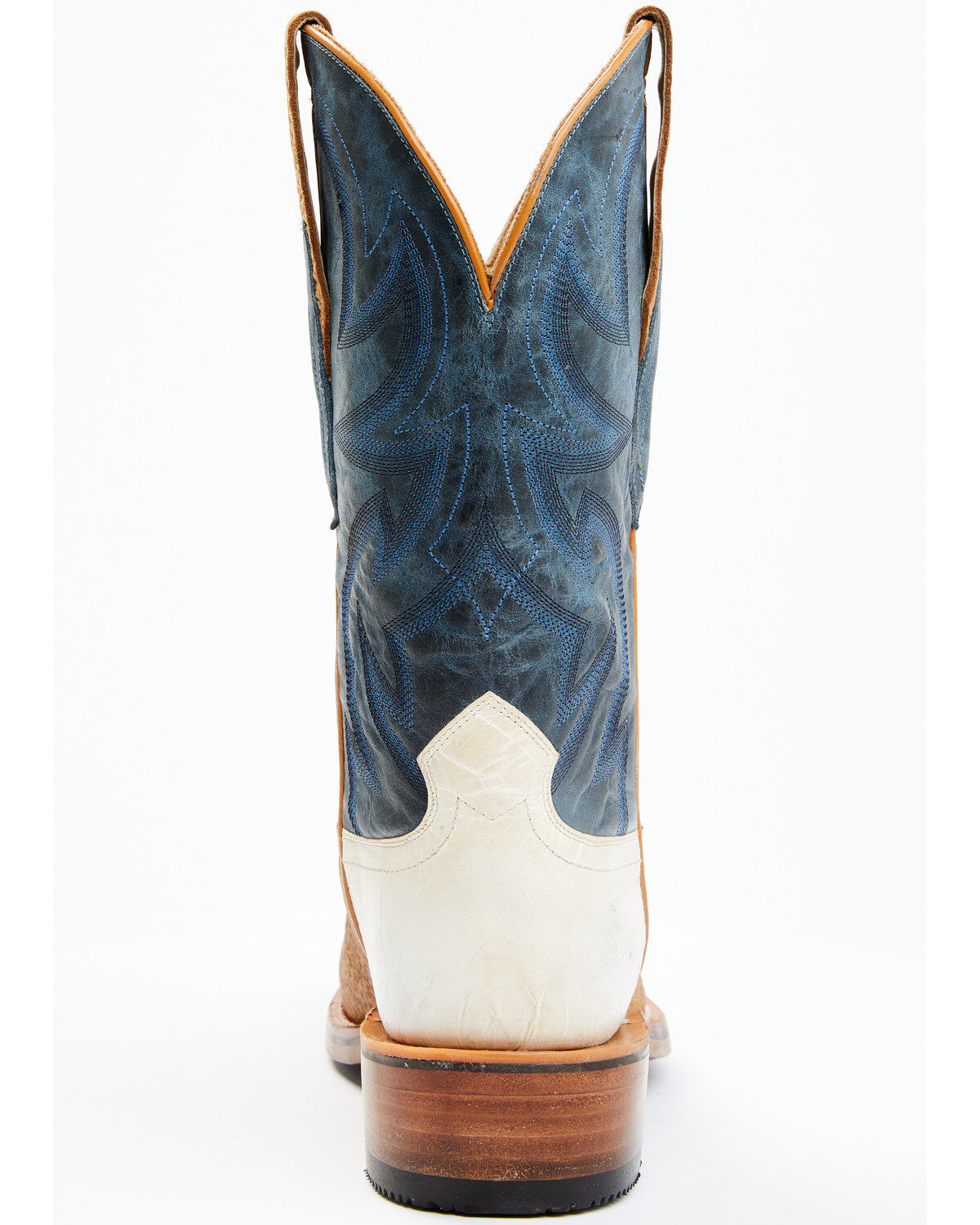 Image #5 - RANK 45® Men's Archer Western Boots - Square Toe, Blue, hi-res