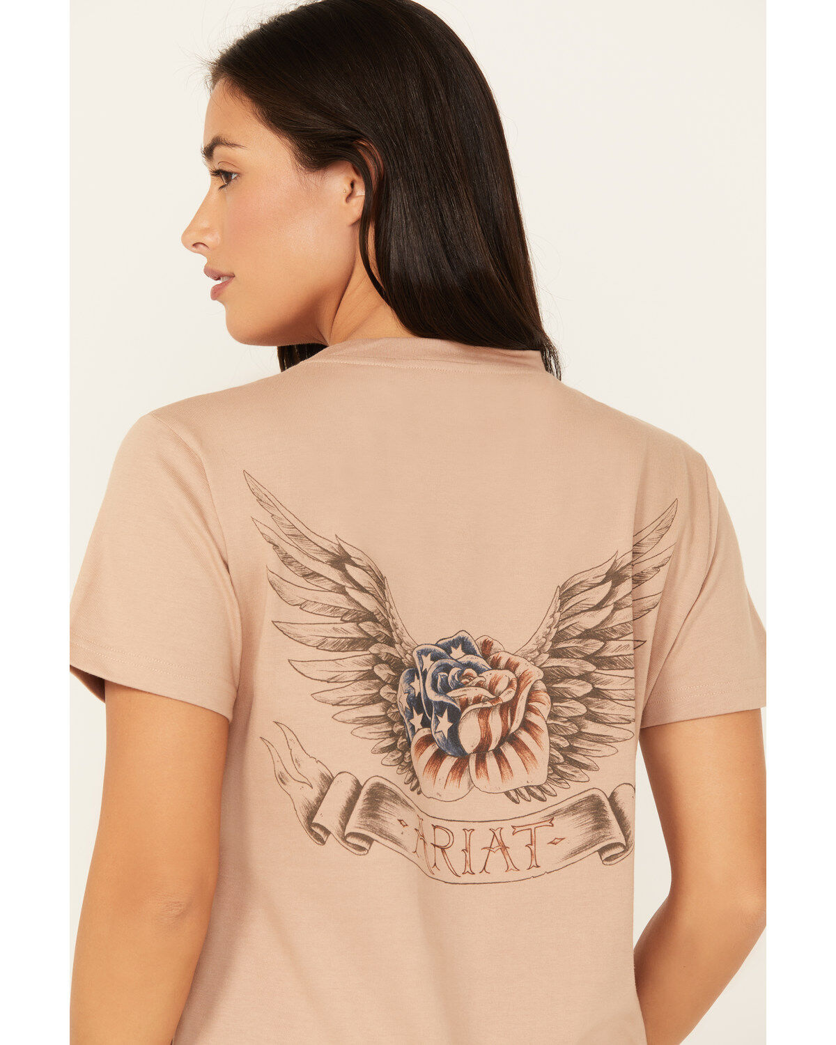 Image #4 - Ariat Women's Rebar Cotton Strong Short Sleeve Work Tee, Taupe, hi-res