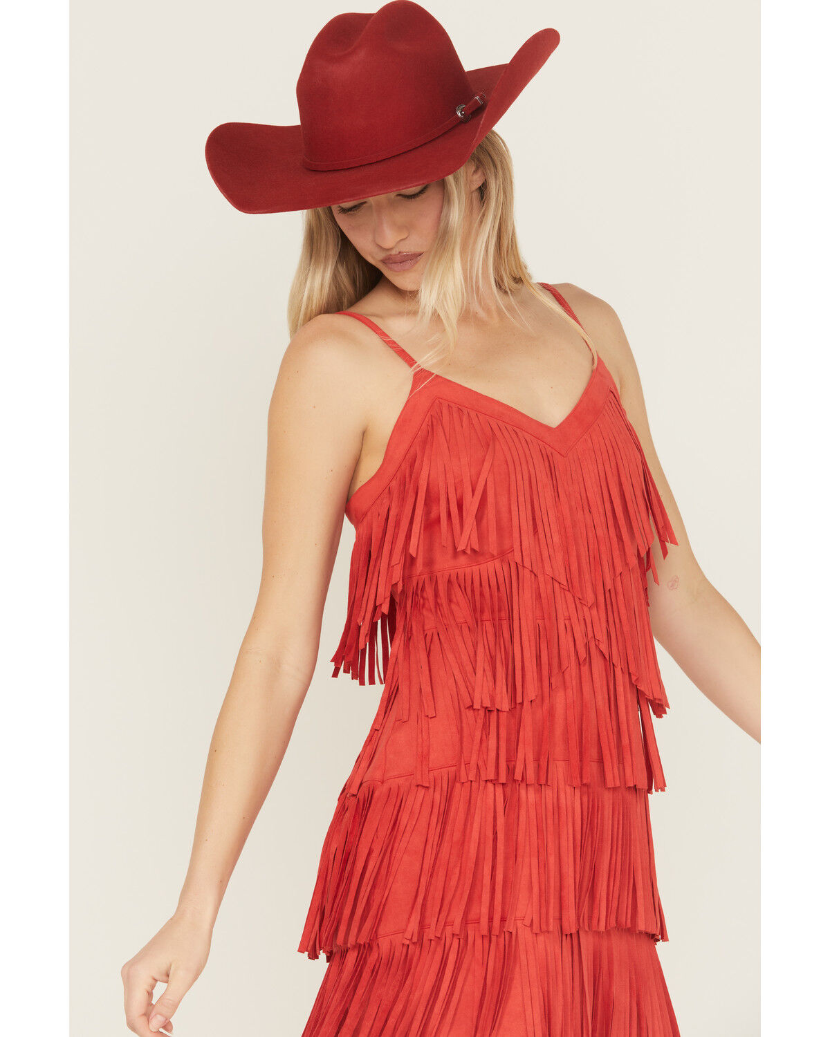 Product Name:  Idyllwind Women's Brixworth Faux Suede Fringe Mini Dress