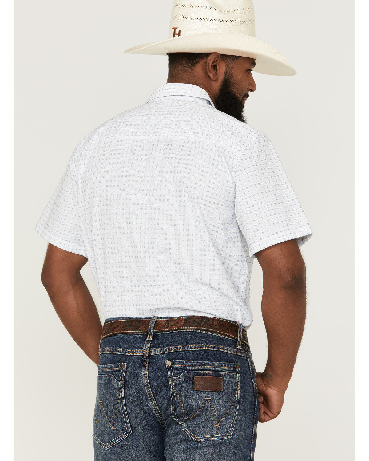 Image #4 - Gibson Men's Throwback Plaid Short Sleeve Button-Down Western Shirt, Cream, hi-res