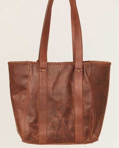 Image #3 - Cleo + Wolf Women's Leather Tote , Distressed Brown, hi-res