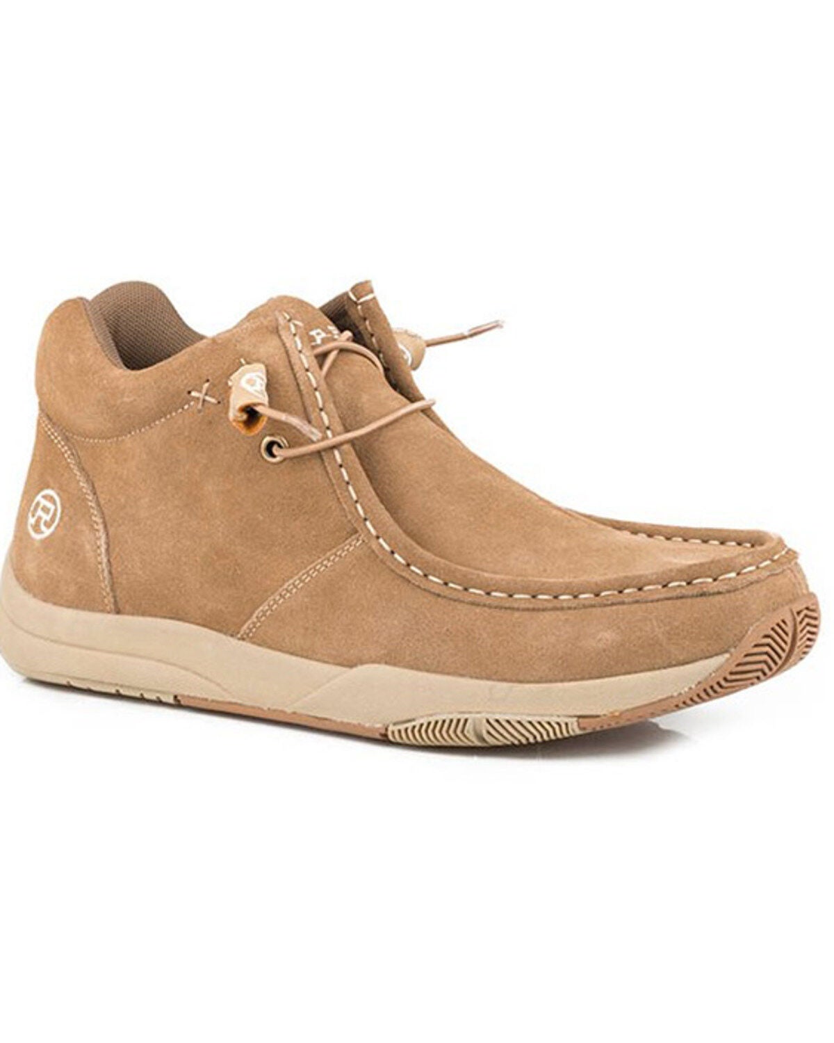 Roper Men's Clearcut 2 Eyelet Casual Lace-Up Chukka Shoe - Moc Toe, Tan, hi-res