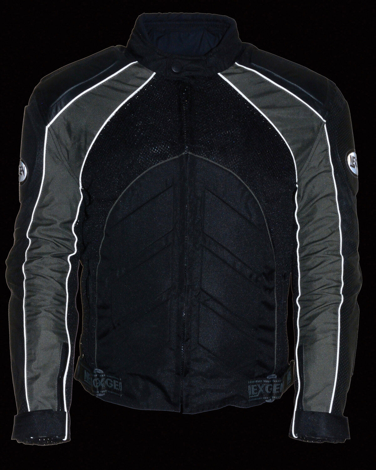Image #4 - Milwaukee Leather Men's Combo Leather Textile Mesh Racer Jacket - 3X, , hi-res