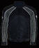Image #4 - Milwaukee Leather Men's Combo Leather Textile Mesh Racer Jacket - 3X, Dark Grey, hi-res