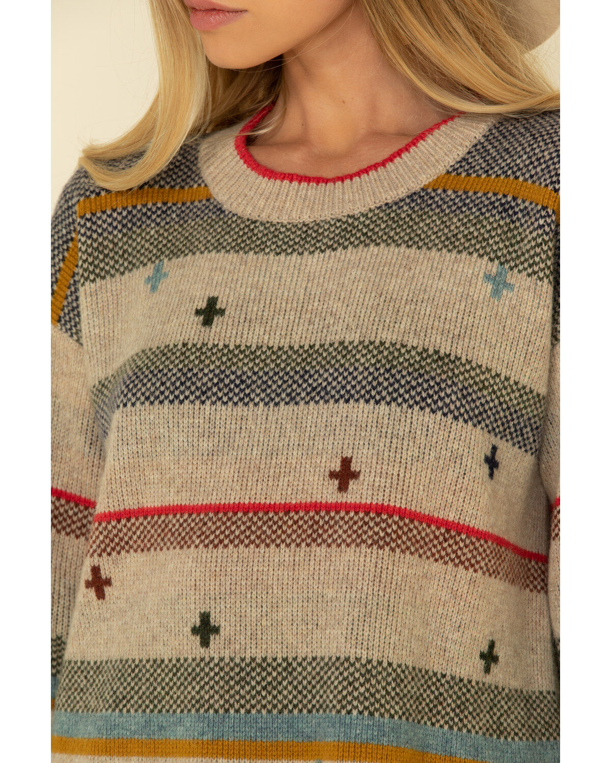 Women's bridger stripe lambswool sweater Clearance