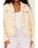 Wrangler Women's Sherpa Snap Jacket, Ivory, hi-res