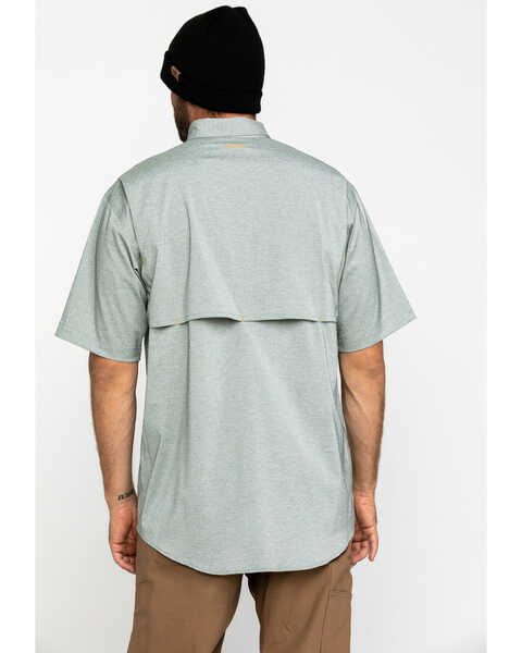 Image #2 - Ariat Men's Olive Rebar Made Tough Durastretch VentTEK Short Sleeve Work Shirt , , hi-res