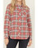 Image #5 - Idyllwind Women's Savoy Plaid Print Long Sleeve Pearl Snap Flannel Shirt, Rose, hi-res