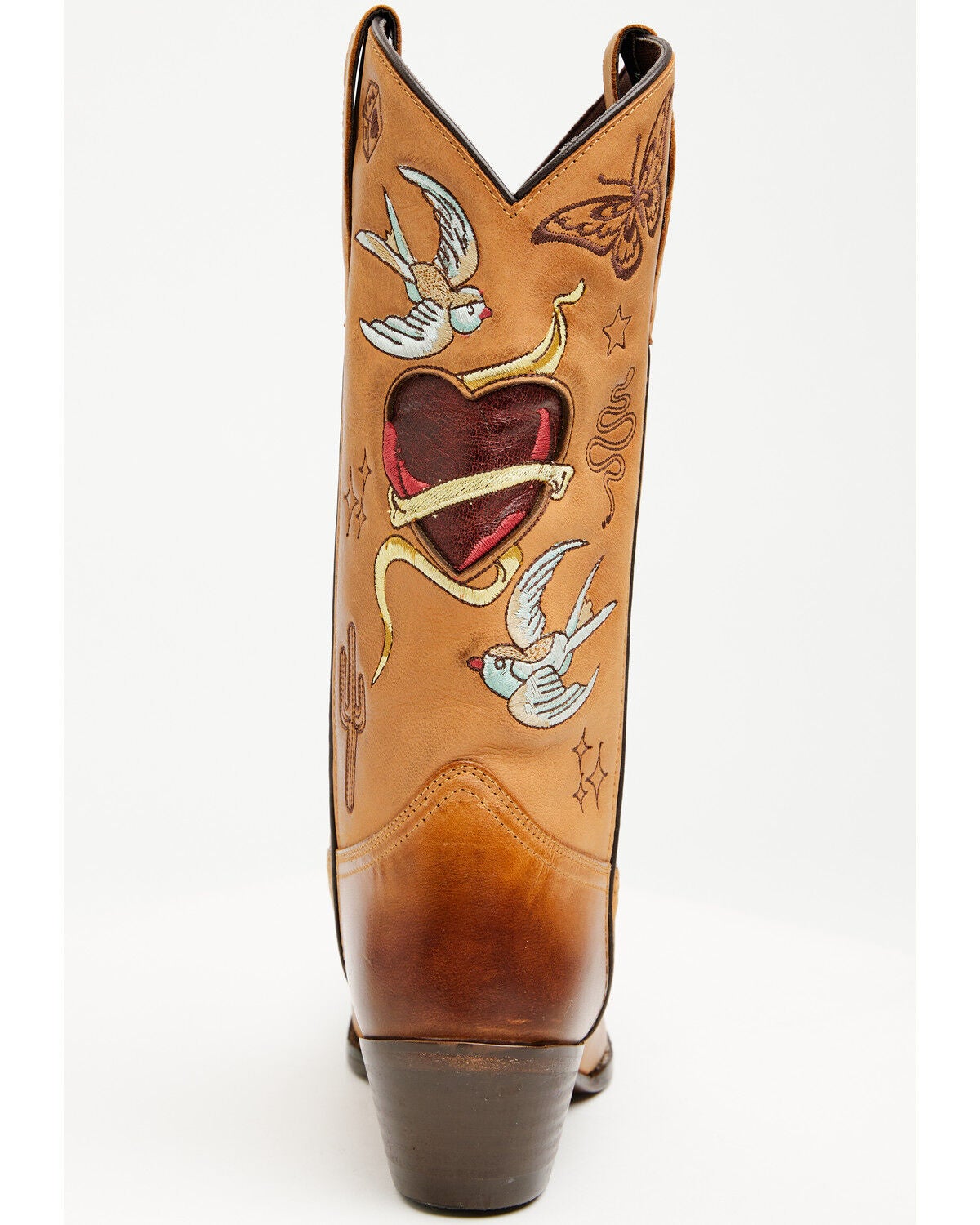 Image #5 - Idyllwind Women's Broken Heart Embroidered Western Boots - Snip Toe, Tan, hi-res