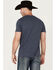 Image #4 - Wrangler Men's American Label Logo Short Sleeve Graphic T-Shirt , Navy, hi-res