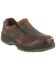 Image #1 - Florsheim Men's Lucky Slip-On Shoes - Steel Toe, Brown, hi-res