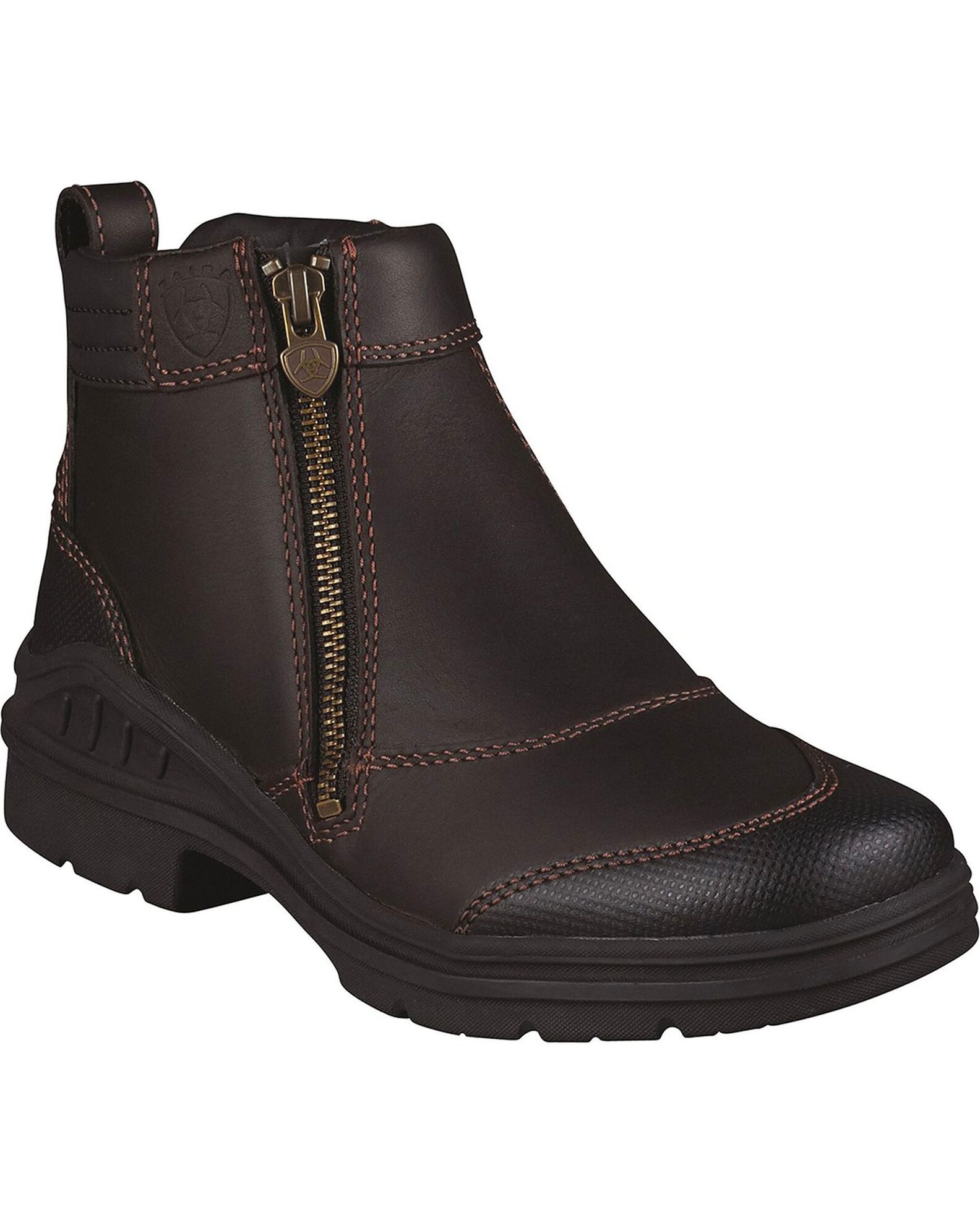 Ariat Women s Waterproof Barnyard Zip Riding Boots Round Toe Boot Barn