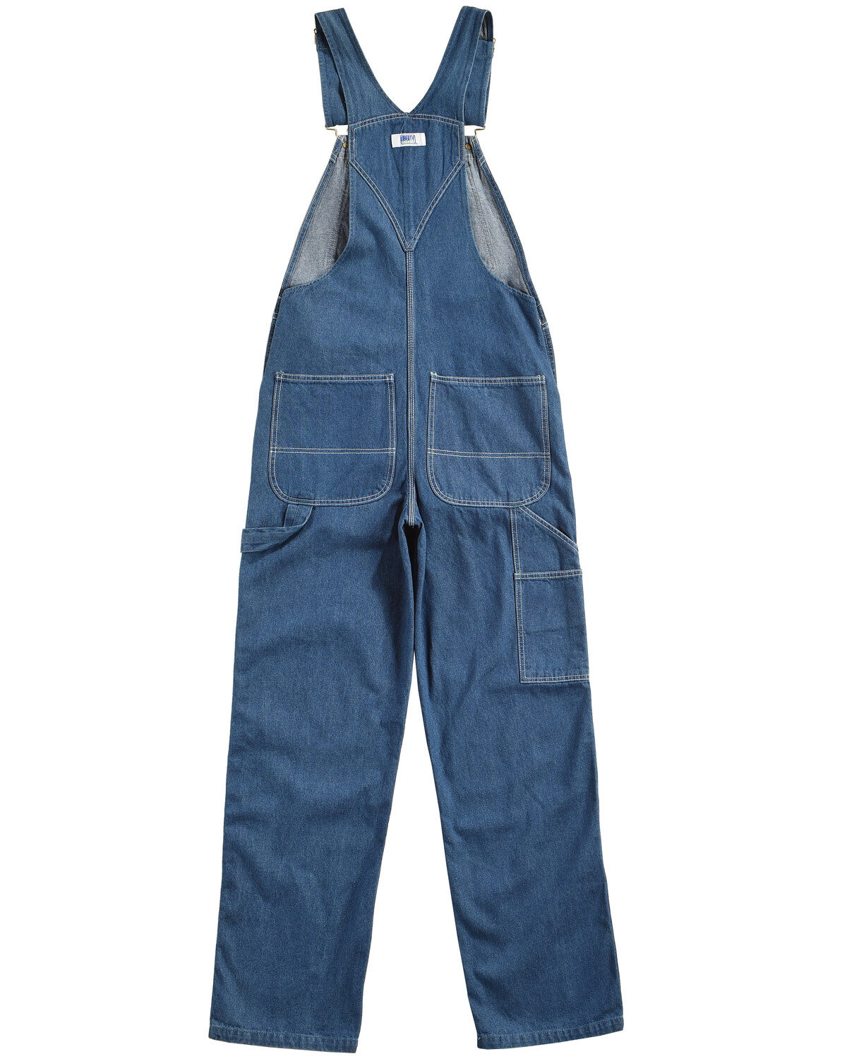 liberty men's stonewashed denim bib overall