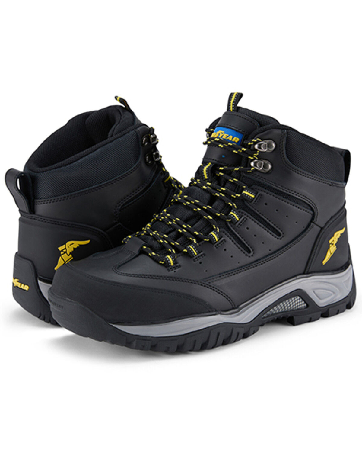 Image #1 - Goodyear Men's Barrett Garage Boots - Steel Toe, Black, hi-res