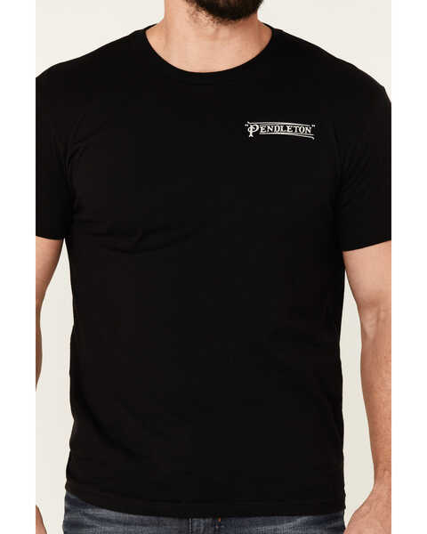 Pendleton Men's Black Diamond Stripe Graphic Short Sleeve T-Shirt , Black, hi-res