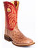 Image #1 - Justin Men's Cognac Ostrich Western Boots - Broad Square Toe, , hi-res