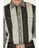 Image #3 - Wrangler Men's Vintage Brushpopper Striped Print Long Sleeve Snap Western Shirt, Grey, hi-res