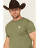 Image #3 - RANK 45&reg; Men's Get with the Program Short Sleeve Graphic T-Shirt, Olive, hi-res