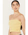 Free People Women's Boulevard Ruched Tube Top, Light Green, hi-res
