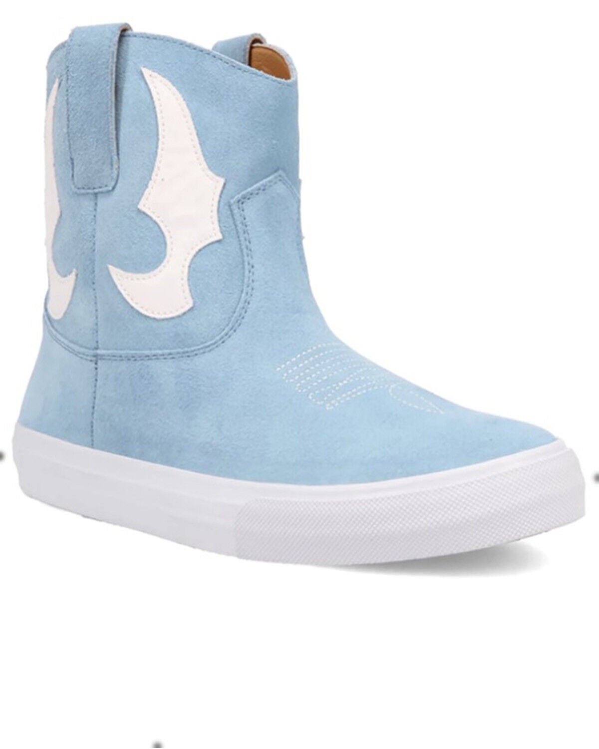 Dingo Women's Ollie Suede Casual Boots - Round Toe, Blue, hi-res