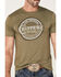 Chippewa Men's Wood Log Logo Vintage Graphic T-Shirt, Olive, hi-res
