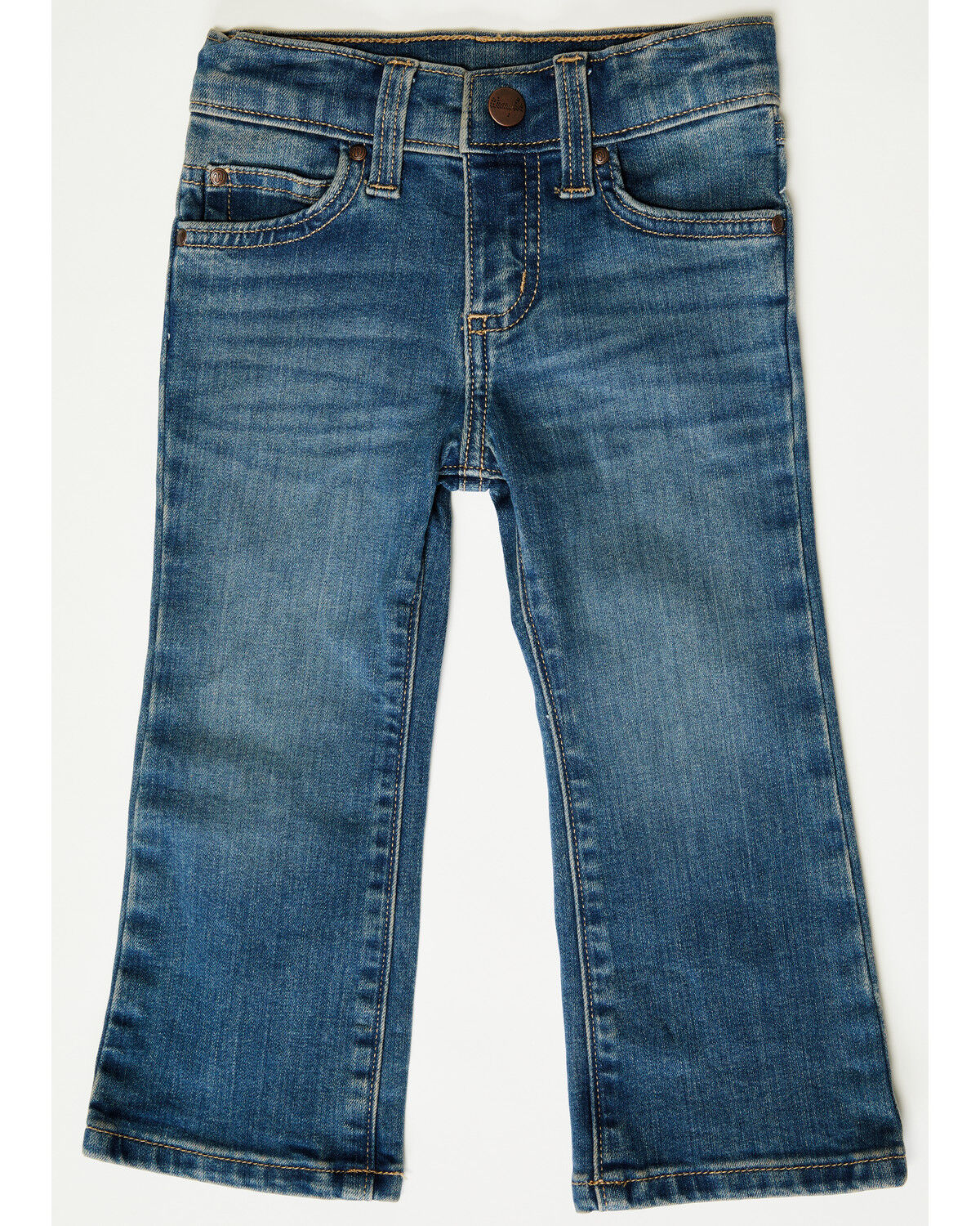Wrangler Infant Boys' Medium Wash Straight Stretch Denim Jeans