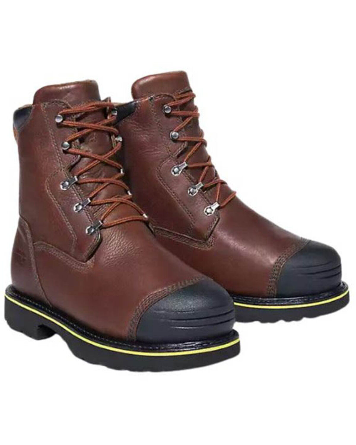 Image #1 - Timberland PRO Men's 9" Bannack Met Guard Work Boots - Alloy Toe, Brown, hi-res