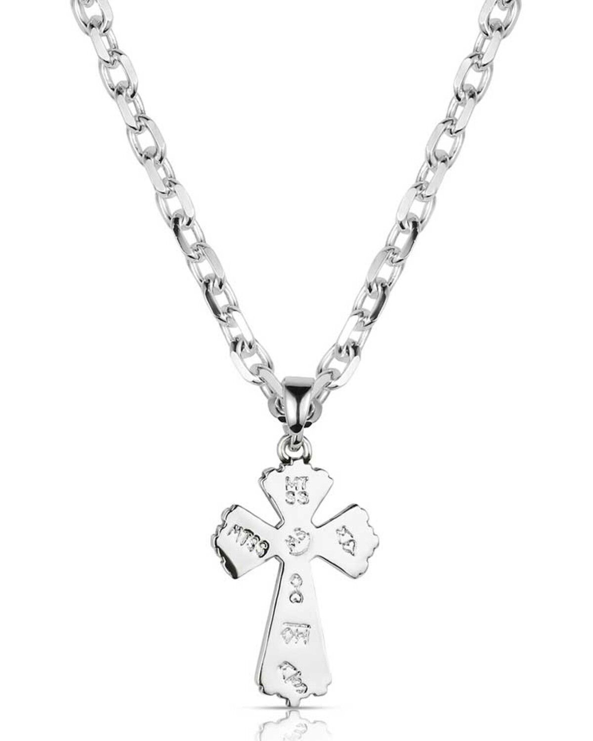 Image #2 - Montana Silversmiths Women's Cross Necklace, Silver, hi-res