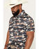 Image #2 - Rock & Roll Denim Men's Camo Print Short Sleeve Button-Down Polo Shirt, Charcoal, hi-res