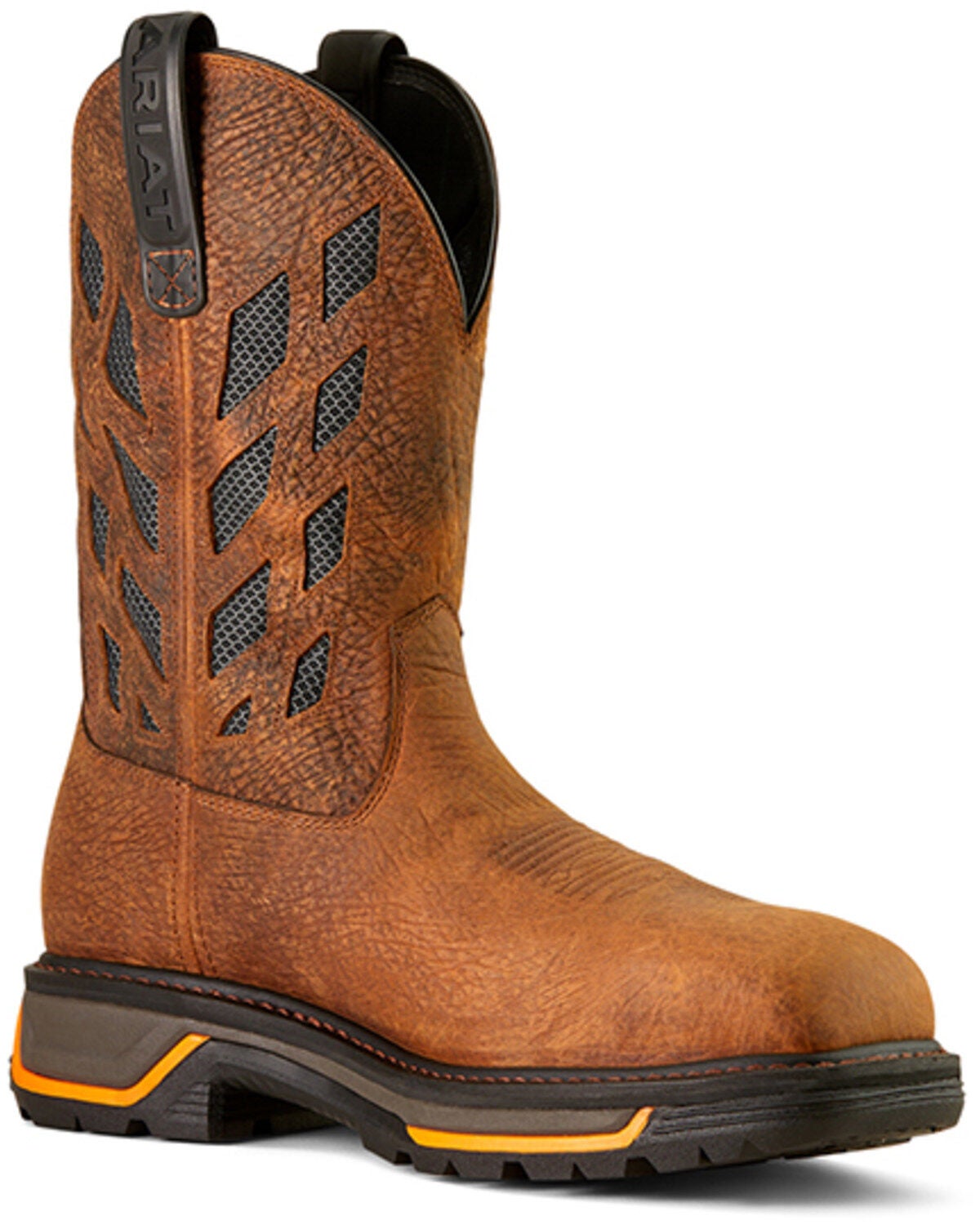 Ariat Men's Big Tread VentTEK Work Boots - Composite Toe, Brown, hi-res