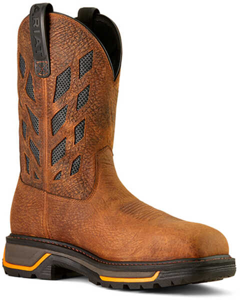 Ariat Men's Big Tread VentTEK Work Boots - Composite Toe , Brown, hi-res