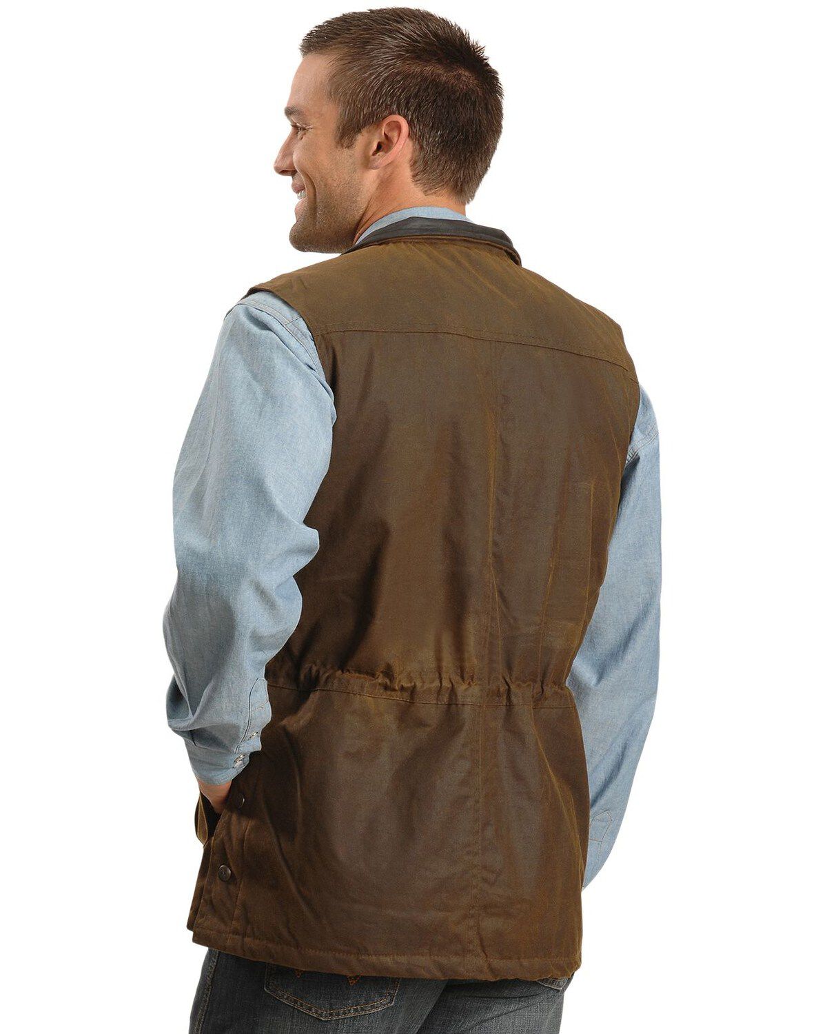 Image #3 - Outback Trading Co Men's Deer Hunter Oilskin Vest, , hi-res