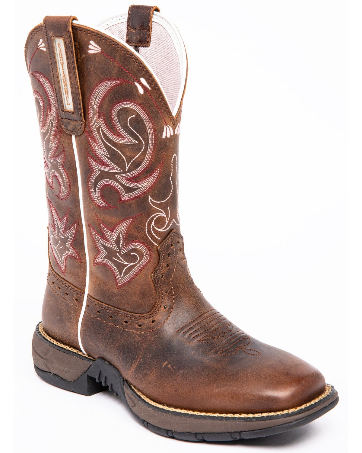 Shyanne Women's Xero Gravity Lite Western Performance Boots - Broad Square Toe, Brown, hi-res