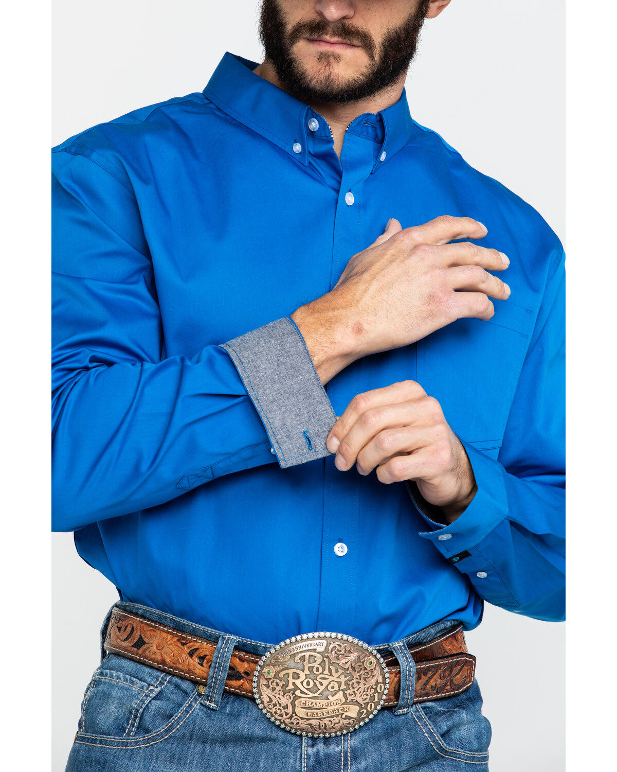 Image #4 - Cody James Core Solid Twill Long Sleeve Western Shirt, , hi-res