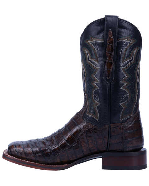 Image #3 - Dan Post Men's Kingsly Caiman Leather Western Boots - Broad Square Toe, , hi-res