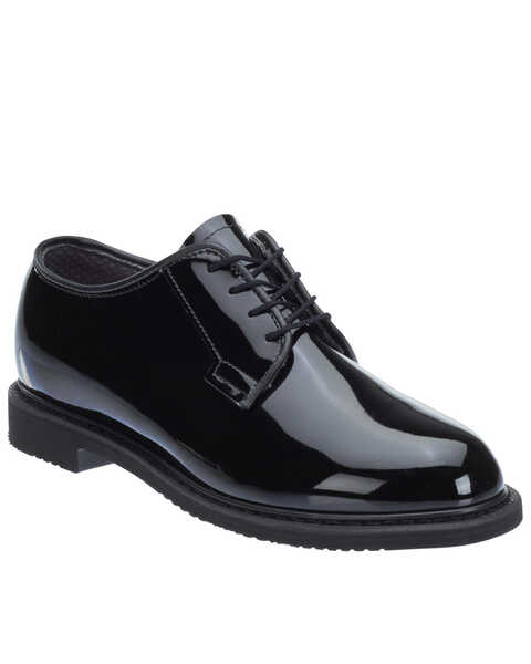 Bates Women's Lites High Gloss Oxford Shoes - Round Toe, Black, hi-res
