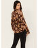 Image #4 - Shyanne Women's Belted Peasant Top, Dark Blue, hi-res
