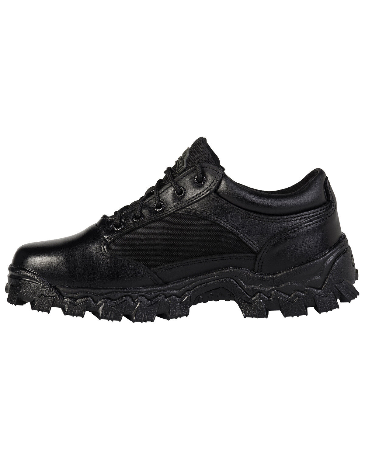 Image #3 - Rocky Men's Alpha Force Oxford Work Shoes, Black, hi-res