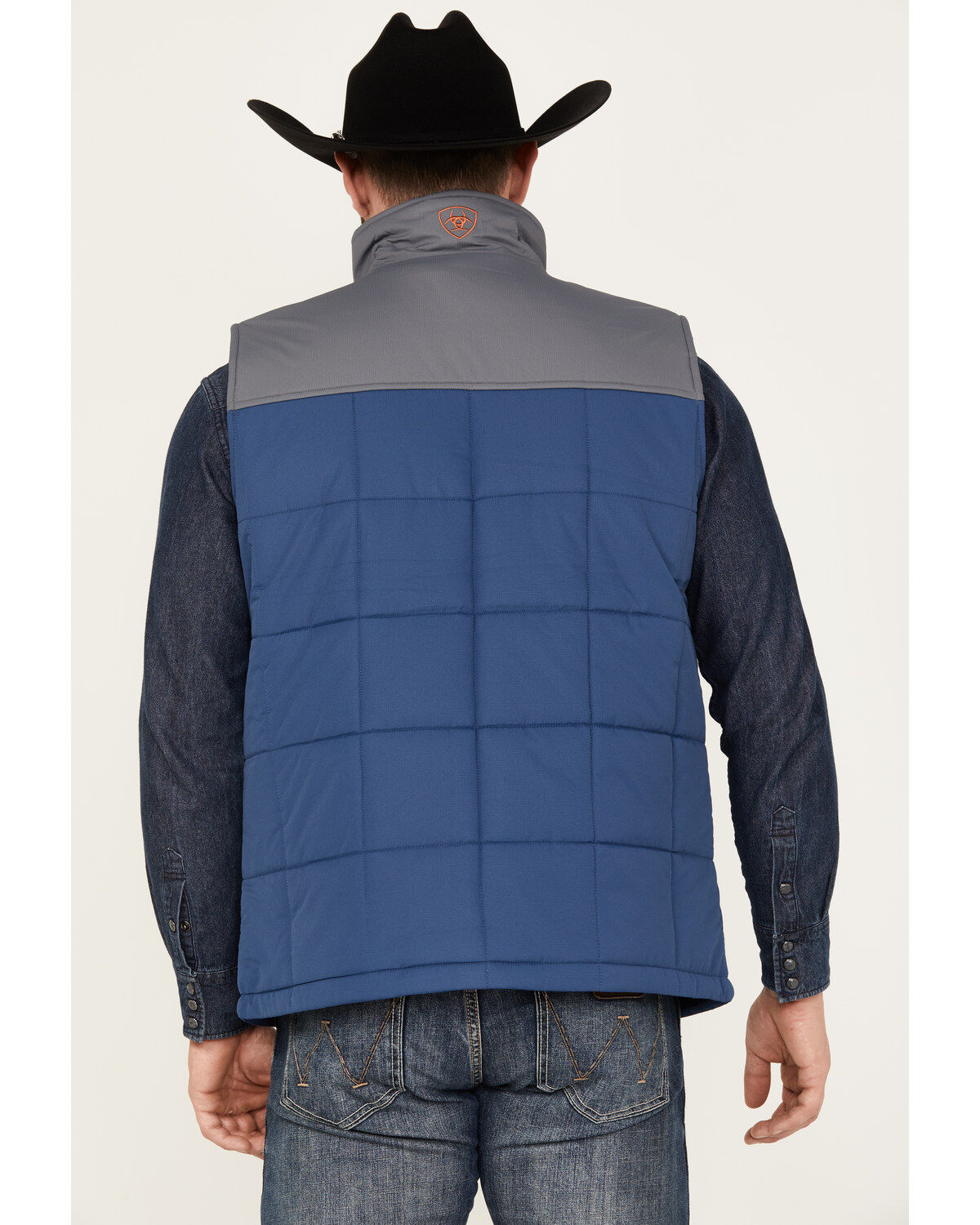 Image #4 - Ariat Men's Crius Insulated Vest, Blue, hi-res