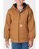 Image #1 - Carhartt Little Boys' Canvas Insulated Hooded Active Jacket, Brown, hi-res