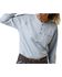 Image #2 - Ariat Women's FR Air Henley Long Sleeve Work Pocket Shirt , Blue, hi-res