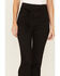 Flying Tomato Women's Self Belt Jeans, Black, hi-res