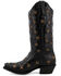 Image #3 - Black Star Women's Marfa Star Inlay Studded Leather Western Boot - Snip Toe, Black, hi-res