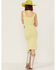 Shyanne Women's Ribbed Sweater Knit Midi Bodycon Dress, Green, hi-res