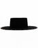 Image #3 - Shyanne Women's Boater Gold Stud Western Wool Felt Hat , Black, hi-res