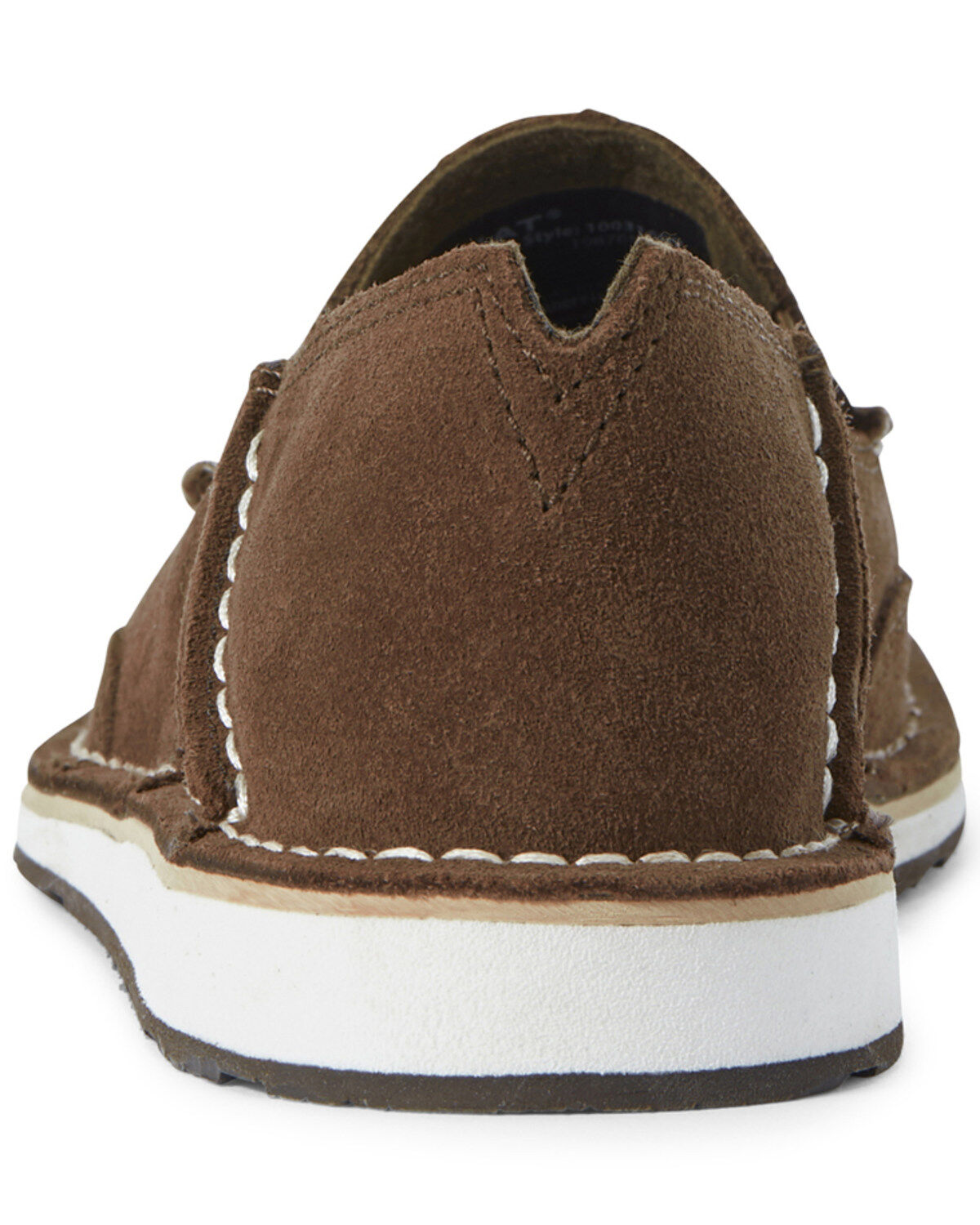 Image #3 - Ariat Women's Floral Embossed Cruiser Shoes - Moc Toe, Brown, hi-res