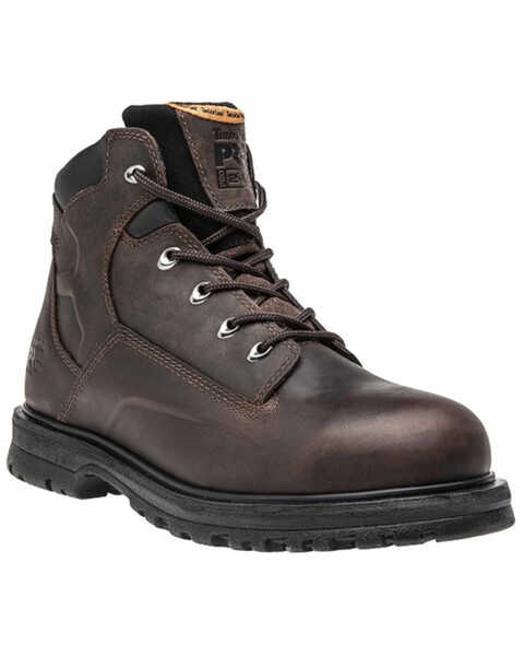 Timberland Men's 6" Magnus Work Boots - Steel Toe, Brown, hi-res