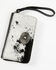 Idyllwind Women's Laredo Hair-on Cowhide Wristlet Wallet, Black, hi-res