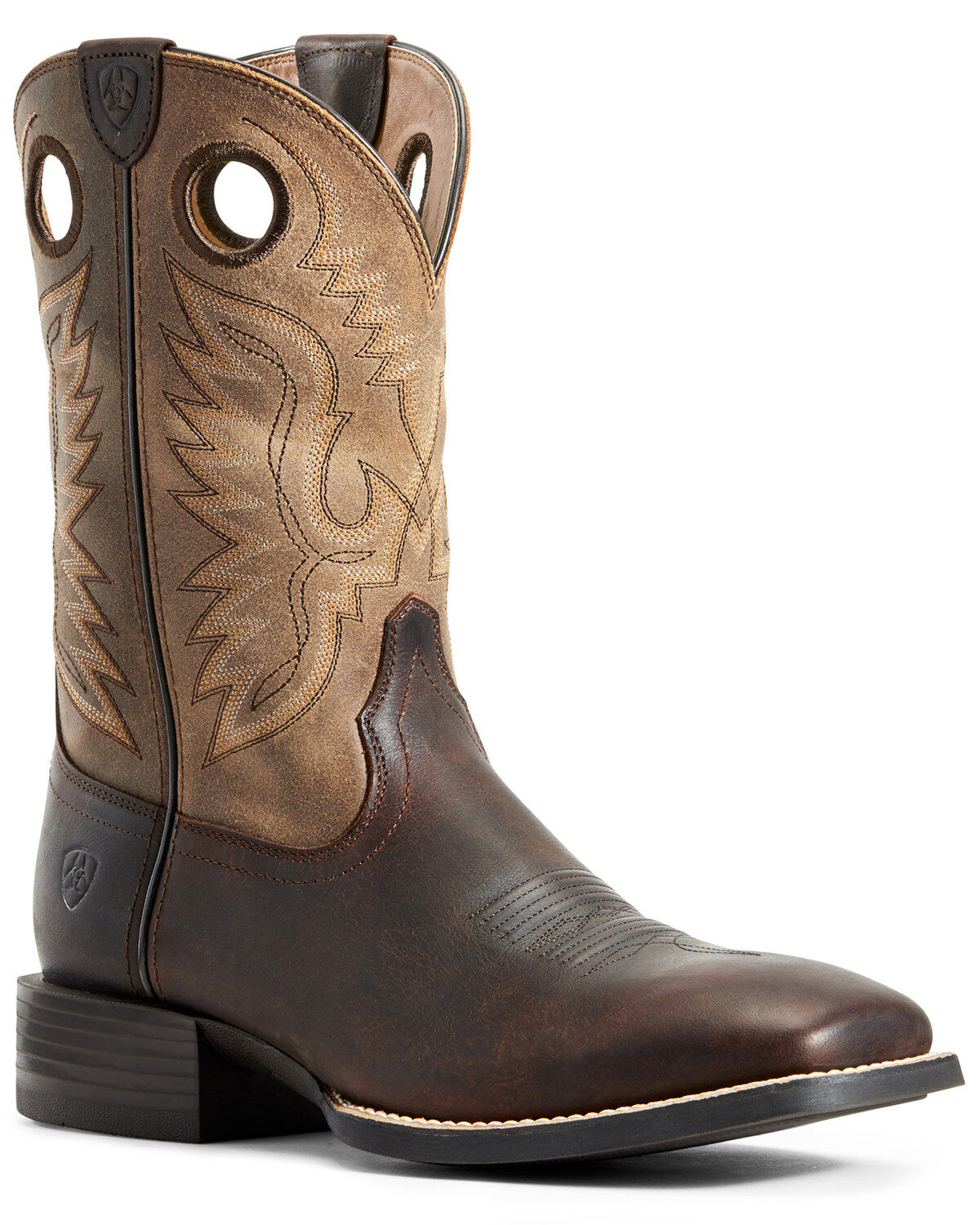 Image #1 - Ariat Men's Sport Ranger Barley Western Performance Boots - Broad Square Toe, , hi-res